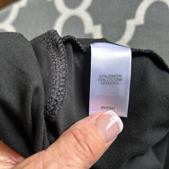 J. Jill NWT Wearever Collection Slim Leg Pull On Knit Pants in Black szL - Picture 13 of 14